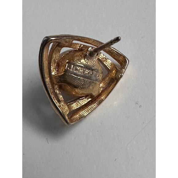 RICHELIEU Joseph H Meyer & Bros Earrings Gold tone Pearls Signed Estate Jewelry - Picture 3 of 10